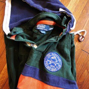 Vintage 90s Ralph Lauren Polo Rugby Hoodie(L)